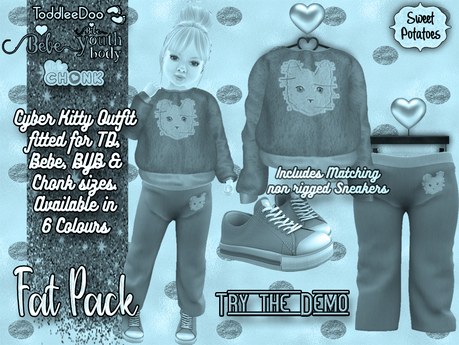 Second Life Marketplace - Cyber Kitty Outfit for TD/BEBE/BYB & CHONK